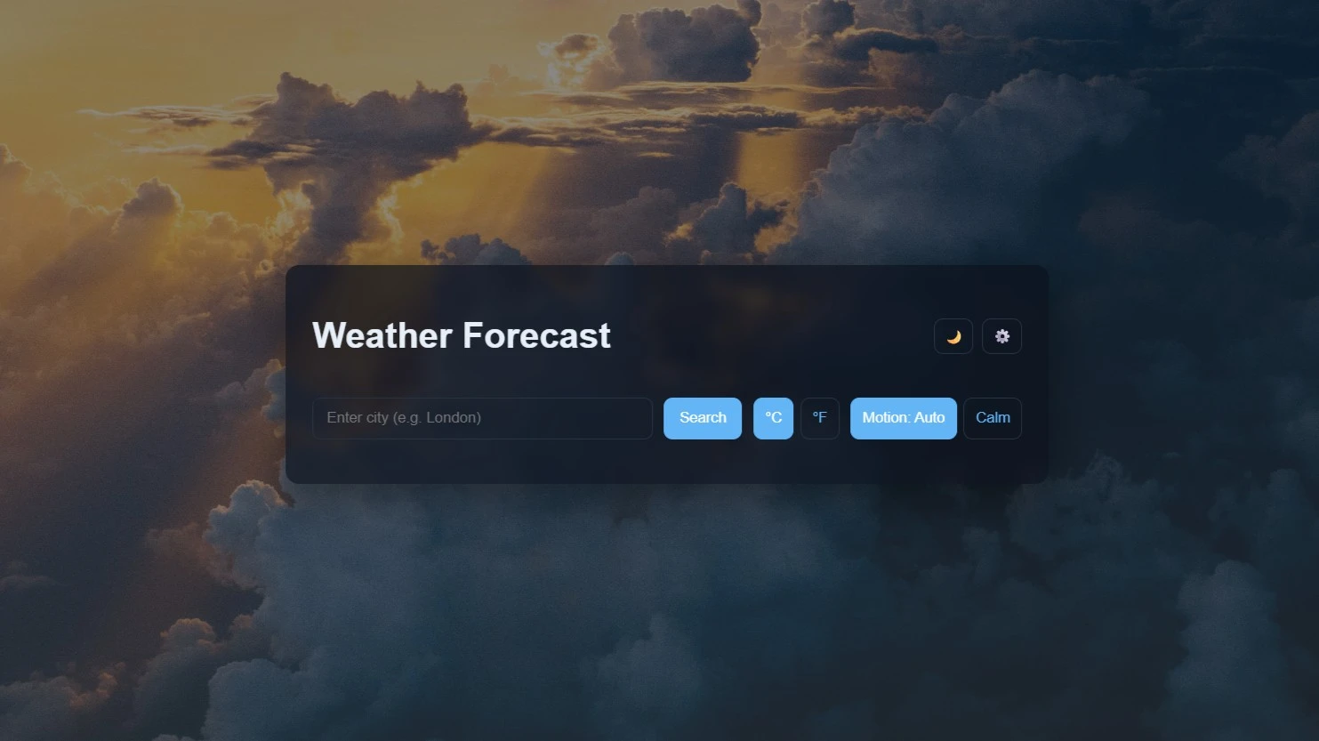 Weather Forecast